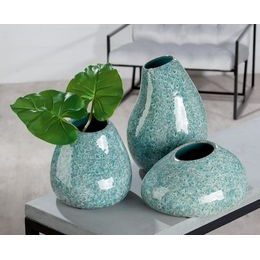 Skleněná váza Chazia hnědá, 16x16x30 cm