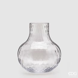Skleněná váza s hrdlem Collo čirá, 25x23 cm