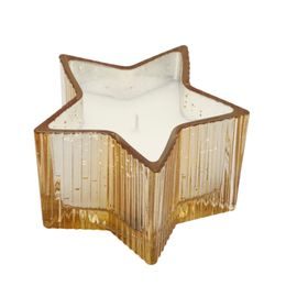 Vonná dekoratívna sviečka hviezda zlatá, 8 x 13,5 cm