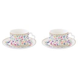 Porcelánová sada šálok s podšálkami na kávu/čaj Mon Amour 240 ml, Easy Life