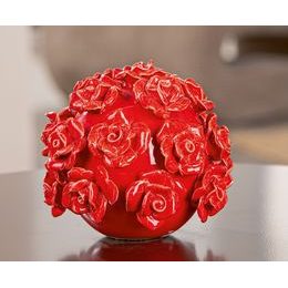 Dekorácia kovový anjel so srdcom bielo-zlatý, 56,5x25x11,5 cm