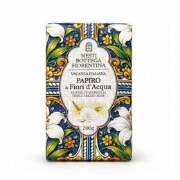 Nesti Dante - Bottega Fiorentina přírodní tuhé mýdlo - Papiro & Fiori d’Acqua, 200g