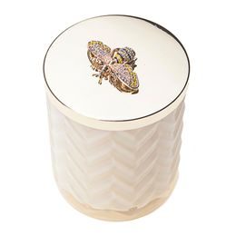 Côte Noire - Herringbone sviečka Black & Silver so šatkou, Ružové šampanské