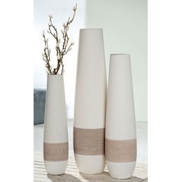 Homedesignshop.cz - Keramická váza Olbia krémovo-hnědá, 56x15 cm - GILDE -  Vázy a mísy - Bytové doplňky - Eshop s interierovými doplňky