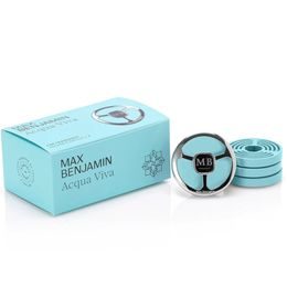 Max Benjamin - Darčeková sada vône do auta Acqua Viva + 4ks náplne