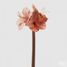 Umělá květina Amaryllis růžový, 69  cm