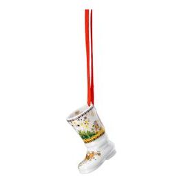Vánoční porcelánová ozdoba na stromeček bota Christmas Lights 5 cm, Rosenthal