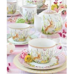 Porcelánová sada 2 hrnků Country Life v dárkovém balení 275ml, Easy Life