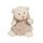 Plyšový medvedík Ziggy biely / svetlo hnedý 1ks, 17x10 cm