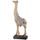 Dekorace figura žirafa Elody hnědá, 5x10,5x30,5 cm
