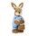 Velikonoční dekorace slaměný zajíc s košíkem, 11x14x29 cm