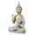 Dekorace figura Buddha sedící zlato-šedá, 8x16x24,5 cm