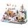 Vánoční dekorace hrací vesnička s LED, 29x50x34 cm