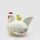 Velikonoční dekorace dóza slepička s kuřátkem, 13x15x10 cm