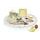 Otočný skleněný servírovací talíř bílý Les Fromages v dárkovém balení 32cm, Easy Life