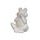 Porcelánová dekorácia žaba Frog sivá 1ks, 15x9,5x16 cm