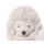 Plyšový ježek Hubert Baby muchláček bílý/krémový 1ks, 15 cm
