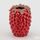 Keramická váza ve tvaru maliny červená, 34x26,5 cm