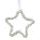 Vánoční ozdoba hvězda s flitry 1ks, 10 cm