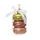 Vianočná sklenená ozdoba makronka, 5x8 cm