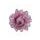 Květina na klipu z peříček růžová, 11x11x5 cm