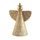 Vánoční kovový svícen/dekorace anděl zlatý, 38x29,5x20 cm