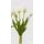 Umělá květina svazek tulipánů 5ks bílý 1ks, 40 cm