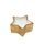 Vonná dekorativní svíčka hvězda zlatá, 8,5 x 4 cm