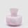 Skleněná váza Collo růžová, 20x21 cm