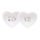 Porcelánové misky v tvare srdca Mon Amour 20x9,5 cm, Easy Life