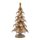 Vianočná dekorácia stromček s perlami zlatý, 36x19 cm