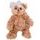 Plyšový medvídek Little Daniel s bílou mašlí hnědý, 25 cm