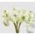 Umělá květina svazek pryskyřníků bílá/zelená 1ks, 30cm