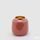 Keramická váza Bomb růžová, 16x17 cm