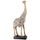 Dekorace figura žirafa Elody hnědá, 6x12,5x35,5 cm