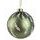 Vianočná sklenená ozdoba guľa zelená/biela matná 1ks, 15 cm