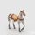 Dekorace na stůl kůň Cavallo bílý, 22x21x6,5 cm