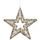 Vianočná dekorácia hviezda s LED svetlami a blikajúcim efektom zlatá, 9,5x60 cm