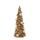Vianočná dekorácia stromček zlatý s perlami, 34x13 cm