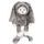 Plyšový zajačik King Ziggesmund s kapucňou sivý, 35 cm