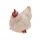 Velikonoční dekorace slepice bílá/béžová, 23x14,5x18,5 cm
