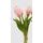 Umělá květina svazek tulipánů 5ks růžový 1ks, 26 cm