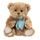 Plyšový medvídek Baby Ludwig s modrou šálou, 25 cm