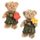 Plyšový medvídek Romantic Teddy v zelených šortkách 1ks, 25 cm