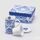 Porcelánový hrnek se sítkem a poklopem na čaj Royal Blue, 11x8 cm