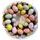 Velikonoční věnec z vajíček mix barev, 30x8 cm