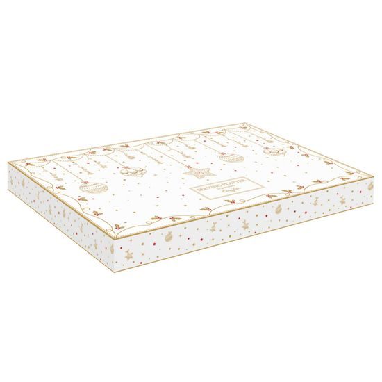 Vianočný porcelánový podnos Christmas Lights 35x23cm, Easy Life