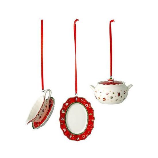 Toy 's Delight Decoration Vianočné závesná dekorce Servis 3 ks, Villeroy & Boch