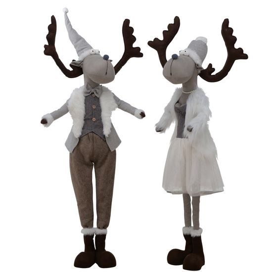 Vianočná figúra sob Sniffy 1ks, 80x30x180cm