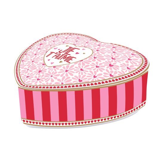 Porcelánová dóza na šperky ve tvaru srdcem Cuoricini 12x6 cm, Easy Life